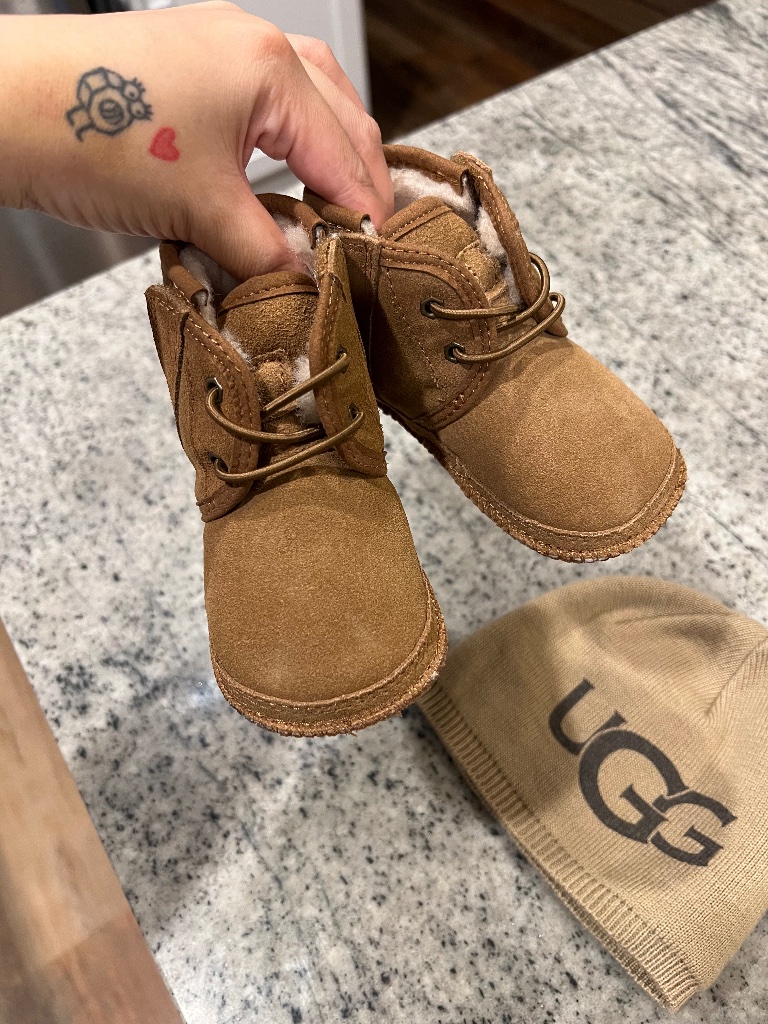 Ugg Baby Neumal Booties & Beanie